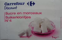 Mängden socker i Sucre en morceaux