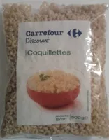 Mängden socker i Coquillettes (Al dente 8 mn)
