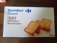 Mängden socker i 100 Biscottes