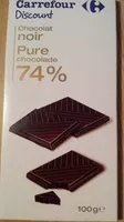 Mängden socker i chocolat noir 74%