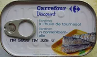 Mängden socker i Sardines à l'huile de tournesol (Lot de 3 boîtes 1/4)