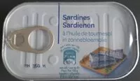 Mängden socker i Sardine à l'huile de tournesol
