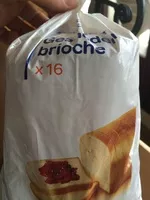Mängden socker i Brioche tranchée