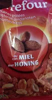 Mängden socker i cacahuètes grillées au miel