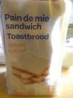 Mängden socker i Pain de mie sandwich - nature