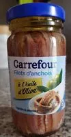 Mängden socker i Filets d'anchois A l'huile d'olive