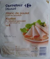 Mängden socker i Blanc de poulet cuit au bouillon x 4