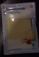Mängden socker i Gouda jeune (30 % MG) en tranches