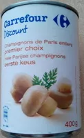 Mängden socker i Champignons de Paris entiers premier choix