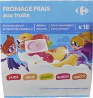 Mängden socker i Fromage frais aux fruits