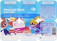 Mängden socker i Fromages frais aux fruits