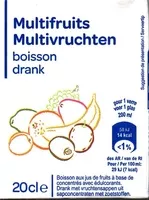 Mängden socker i Multifruits, boisson
