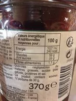 Mängden socker i Confiture fraise