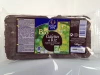 Mängden socker i Bio Galettes de Riz nappées de Chocolat Noir