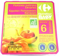 Mängden socker i Pomme, Potiron, Banane