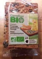 Mängden socker i Crackers Emmental Graines de courge BIO