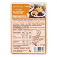 Mängden socker i Croissants con chocolate sin gluten