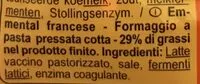 Mängden socker i Emmental Français
