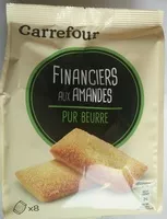 Mängden socker i Financiers aux amandes