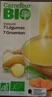 Mängden socker i Velouté 7 Légumes Bio