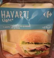 Mängden socker i Havarti light