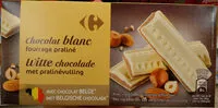 Mängden socker i Chocolat blanc fourrage praline