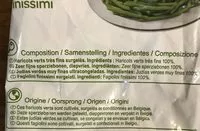 Mängden socker i Haricots Verts Très Fins