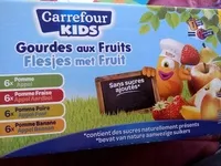 Mängden socker i Gourdes aux fruits Pomme