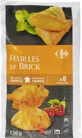 Mängden socker i Feuilles de Brick Salé Sucré