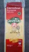 Mängden socker i Emmental Français Est-Central Grand Cru au Lait Cru