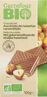 Mängden socker i LAIT éclats de Noisettes caramélisés