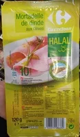 Mängden socker i Mortadelle de Dinde aux Olives Halal