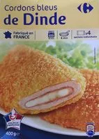 Mängden socker i Cordons bleus de dinde