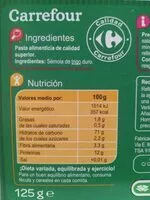 Mängden socker i Cannelloni précuites