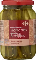 Mängden socker i Cornichons Aigres-doux