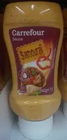 Mängden socker i Sauce samouraï