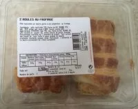 Mängden socker i 2 roulés au fromage