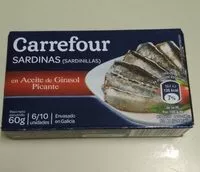 Mängden socker i Sardinas (sardinillas) en aceite de girasol picante