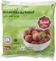 Mängden socker i Boulettes au Bœuf* Halal