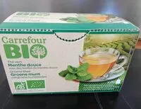 Mängden socker i Thé vert menthe douce