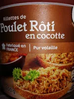 Mängden socker i Rillettes de Poulet Rôti En cocotte