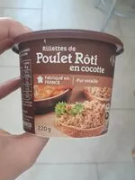 Mängden socker i Rillettes de Poulet Rôti En cocotte