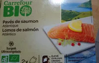 Mängden socker i Pavés De Saumon élevé En Irlande Bio