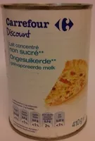 Mängden socker i Lait concentré non sucré