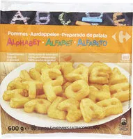 Mängden socker i Pommes ALPHABET*