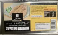 Mängden socker i Filets de Maquereaux marinés au vin blanc