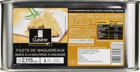 Mängden socker i Filets de maquereaux sauce moutarde à l’ancienne