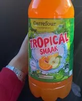 Mängden socker i Boisson rafraîchissante au jus de fruits saveur tropicale