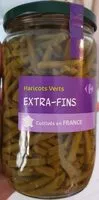 Mängden socker i Haricots verts extra-fins