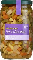 Mängden socker i Macédoine de légumes
